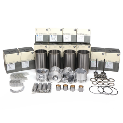 Kit revisione PC200-5 PC120-5 6d95 4D95 per parti di ricambio Komatsu, canne cilindri, pistoni, kit guarnizioni, fasce elastiche